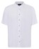 Maerz Short Sleeve Uni Color Linen Shirt Pure White