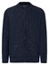 Maerz Stripe Knit Zip Cardigan Cotton Linen Mix Cardigan Navy