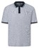 Maerz Subtle Structure Contrast Stripes Polo Pure White