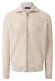 Maerz Uni Color Texture Knit Cardigan High Zip Cardigan Granola