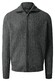 Maerz Uni Color Texture Knit Cardigan High Zip Cardigan Grey Rock