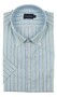 Paul & Shark Cotton Summer Oxford Multitone Stripe Shirt Licht Blauw - Licht Groen