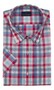 Paul & Shark Cotton Zephir Check Shirt Shirt Blauw-Fuchsia