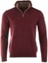 Paul & Shark Fine Velours Contrast Trui Bordeaux