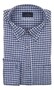 Paul & Shark Silver Cotton Satin Check Shirt Shirt Blue