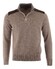 Paul & Shark Wool Half Zip Velvet Contrasts Pullover Driftwood