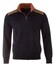 Paul & Shark Wool Half Zip Velvet Contrasts Pullover Navy