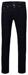 Pierre Cardin Lyon Tapered Futureflex Green Rivet Organic Cotton Jeans Blue Black Stonewash