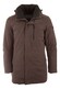 Pierre Cardin Tech Long Jacket Jack Dark Brown Melange