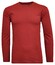 Ragman Long Sleeve Round Neck Cotton T-Shirt Dark Wine Red