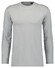 Ragman Long Sleeve Round Neck Cotton T-Shirt Silver