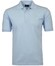Ragman Piqué Poloshirt Uni No Logo Polo Licht Blauw