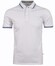 Ragman Pique Uni Tipping Keep Dry Finish Poloshirt White