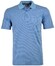 Ragman Softknit Fine Stripe Easy Care Poloshirt Aqua