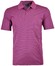 Ragman Softknit Fine Stripe Easy Care Poloshirt Berry