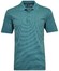 Ragman Softknit Fine Stripe Easy Care Poloshirt Emerald
