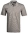 Ragman Softknit Fine Stripe Easy Care Poloshirt Greybeige