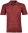 Ragman Softknit Fine Stripe Easy Care Poloshirt Red