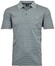 Ragman Softknit Fine Stripe Easy Care Poloshirt Sage Green