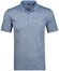 Ragman Softknit Flame Optics Stripe Pattern Easy Care Poloshirt Blue