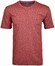 Ragman Softknit Flame Optics Stripe Pattern T-Shirt Red