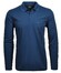 Ragman Softknit Polo Longsleeve Uni Breast Pocket Poloshirt Dark Evening Blue