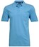 Ragman Softknit Poloshirt Breast Pocket Pima Cotton Mix Poloshirt Ibiza Blue