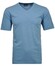 Ragman Softknit Uni Easy Care V-Neck T-Shirt Blauw Melange