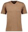 Ragman Softknit Uni Easy Care V-Neck T-Shirt Chestnut