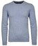 Ragman Supersoft Knit Pullover Knitted Elbow Patches Pullover Blue Melange Dark
