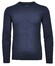 Ragman Supersoft Knit Pullover Knitted Elbow Patches Pullover Marine