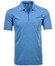 Ragman Uni Easy Care Zipper Poloshirt Pima Cotton Mix Polo Aqua