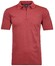 Ragman Uni Easy Care Zipper Poloshirt Pima Cotton Mix Polo Dark Coral