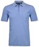 Ragman Uni Easy Care Zipper Poloshirt Pima Cotton Mix Poloshirt Blue