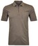 Ragman Uni Easy Care Zipper Poloshirt Pima Cotton Mix Poloshirt Macchiato