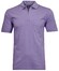 Ragman Uni Easy Care Zipper Poloshirt Pima Cotton Mix Poloshirt Paars Melange