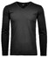 Ragman V-Neck Pima Cotton Luxury Longsleeve T-Shirt Black