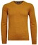 Ragman V-Neck Supersoft Cotton Cashmere Knitted Elbow Patches Trui Pumpkin