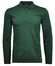 Ragman Zipper Softknit Polo Longsleeve Breast Pocket Poloshirt Dark Green