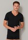 Schiesser 95/5 Shirt Short Sleeve Low V-Neck Organic Cotton 2Pack Underwear Black