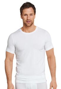 Schiesser Long Life Soft Shirt Short Sleeve Ondermode Wit