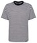 Seidensticker Round Neck Striped Short Sleeve T-Shirt White-Black