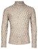 Thomas Maine Allover Cable Knit Pattern Rollneck Pullover Beige