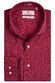 Thomas Maine Bari Cutaway Linen Délavé by Albini Shirt Cerise Red