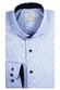 Thomas Maine Bari Cutaway Two-Ply Cotton Twill Contrast Uni Overhemd Licht Blauw-Navy