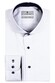 Thomas Maine Bari Cutaway Two Ply Twill Contrast Shirt White-Dark Navy