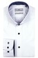 Thomas Maine Bari Cutaway Two Ply Twill Contrast Shirt White-Navy