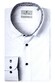 Thomas Maine Bergamo Hidden Button Down 2Ply Fine Twill by Albini Shirt White-Mid Navy