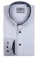 Thomas Maine Bergamo Hidden Button Down 2Ply Fine Twill by Albini Shirt White-Navy