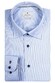 Thomas Maine Bergamo Two-Ply Twill Subtle Stripe Contrast Shirt Light Blue-Navy